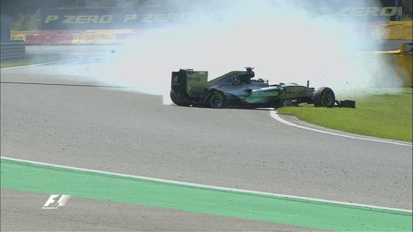 Nico Rosberg Spa FP2 defekt