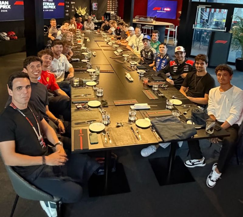 Stefano’s drivers’ dinner - 2026 edition! ❤️#F1 #AustrianGP #Formula1