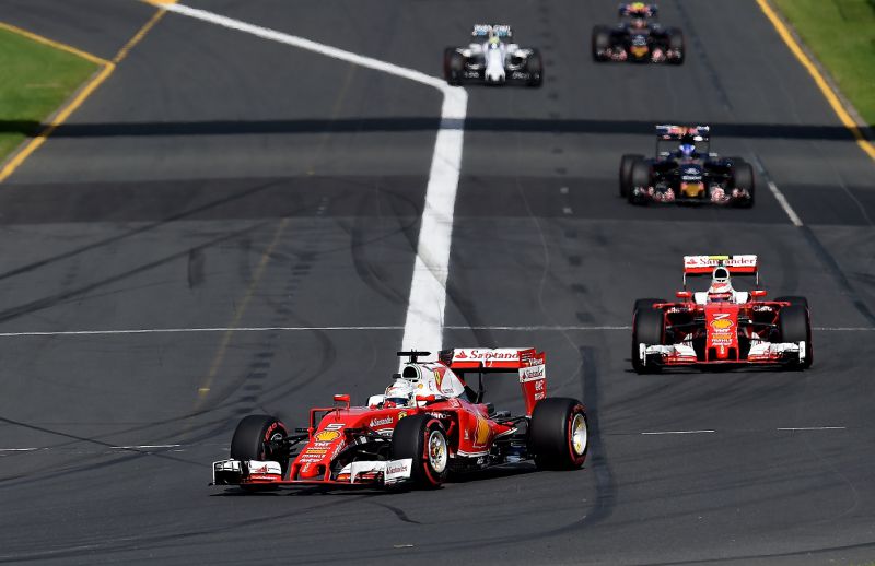 Vettel_Raikkönen_Melbourne_Ferrari