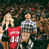 Hamilton a Miami Heat meccsén